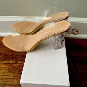 On trend clear heels!!! Size 41